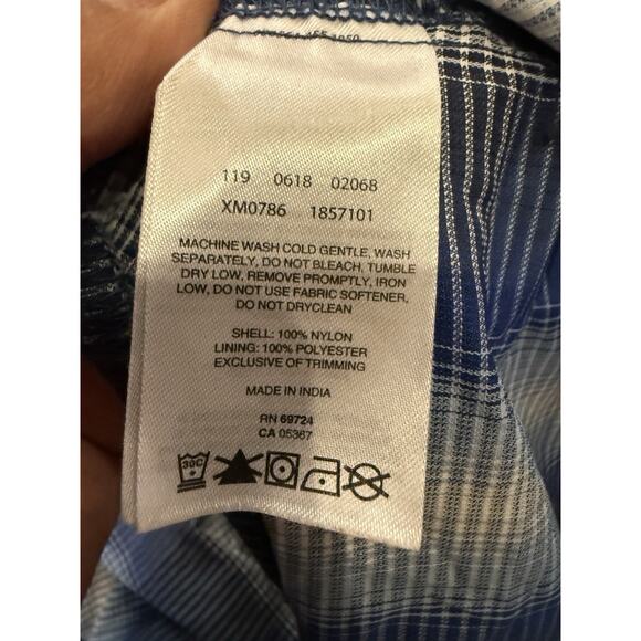 Columbia Mens Blue Omni Shade Vented Button Down Striped Shirt Size XXL XM0786 - Picture 7 of 9